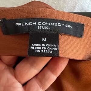 French Connection Cinnamon satin midi skirt